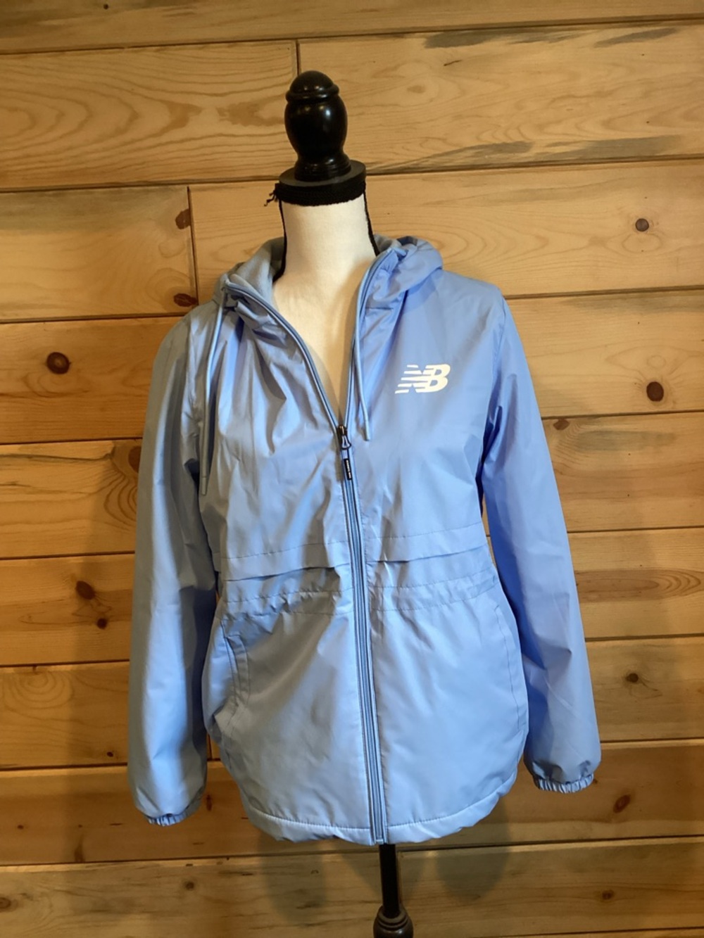 New Balance Light Blue Hooded Jacket